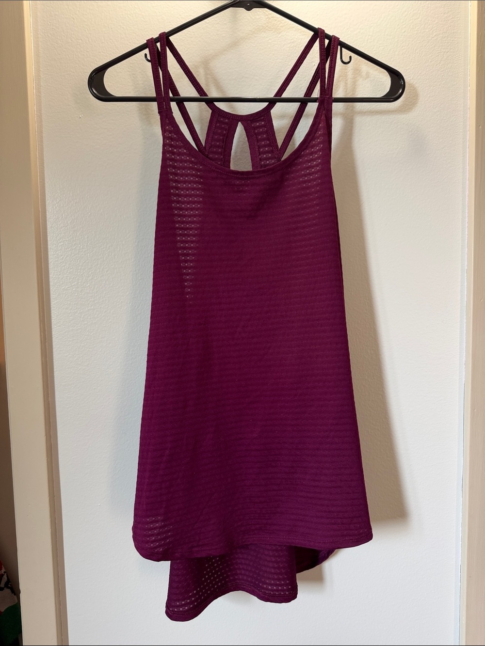 Avia Strappy Tank Top in Deep Berry